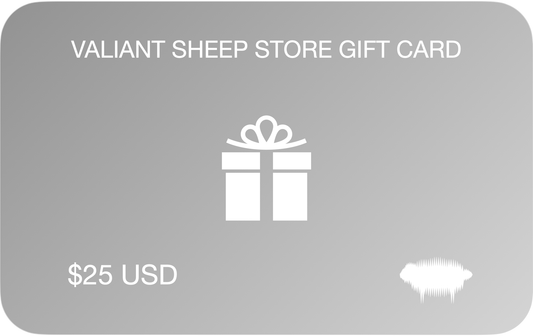 Valiant Sheep Store Gift Card - $25 USD - Valiant Sheep Store