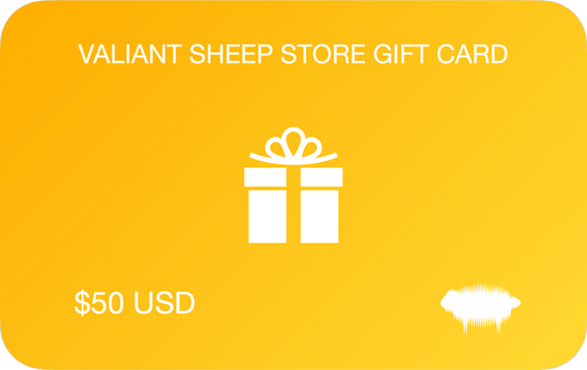 Valiant Sheep Store Gift Card - $50 USD - Valiant Sheep Store