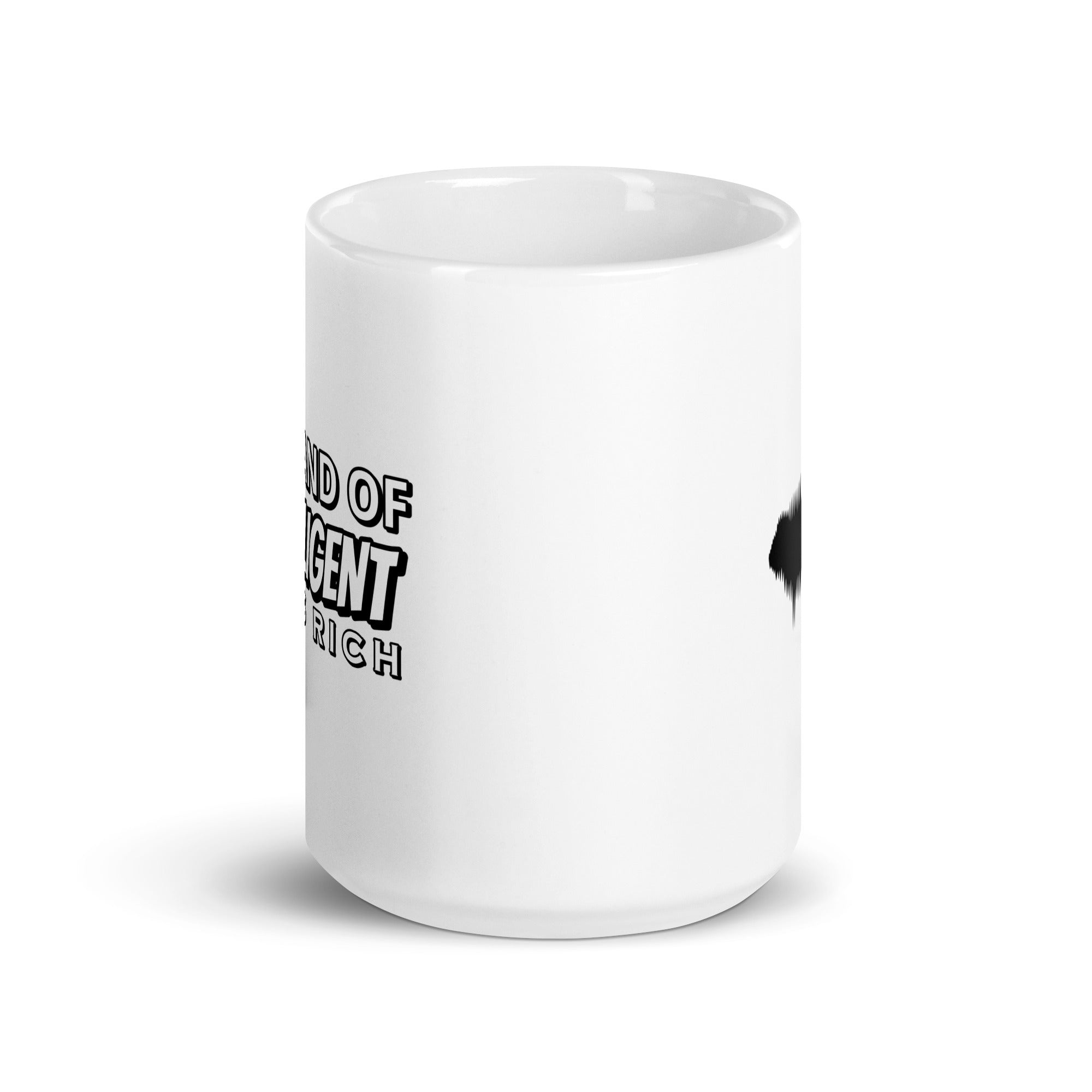 White Glossy Mug - Proverbs 10:4 "The Hand of the Diligent Makes Rich" 15 oz - Valiant Sheep Store