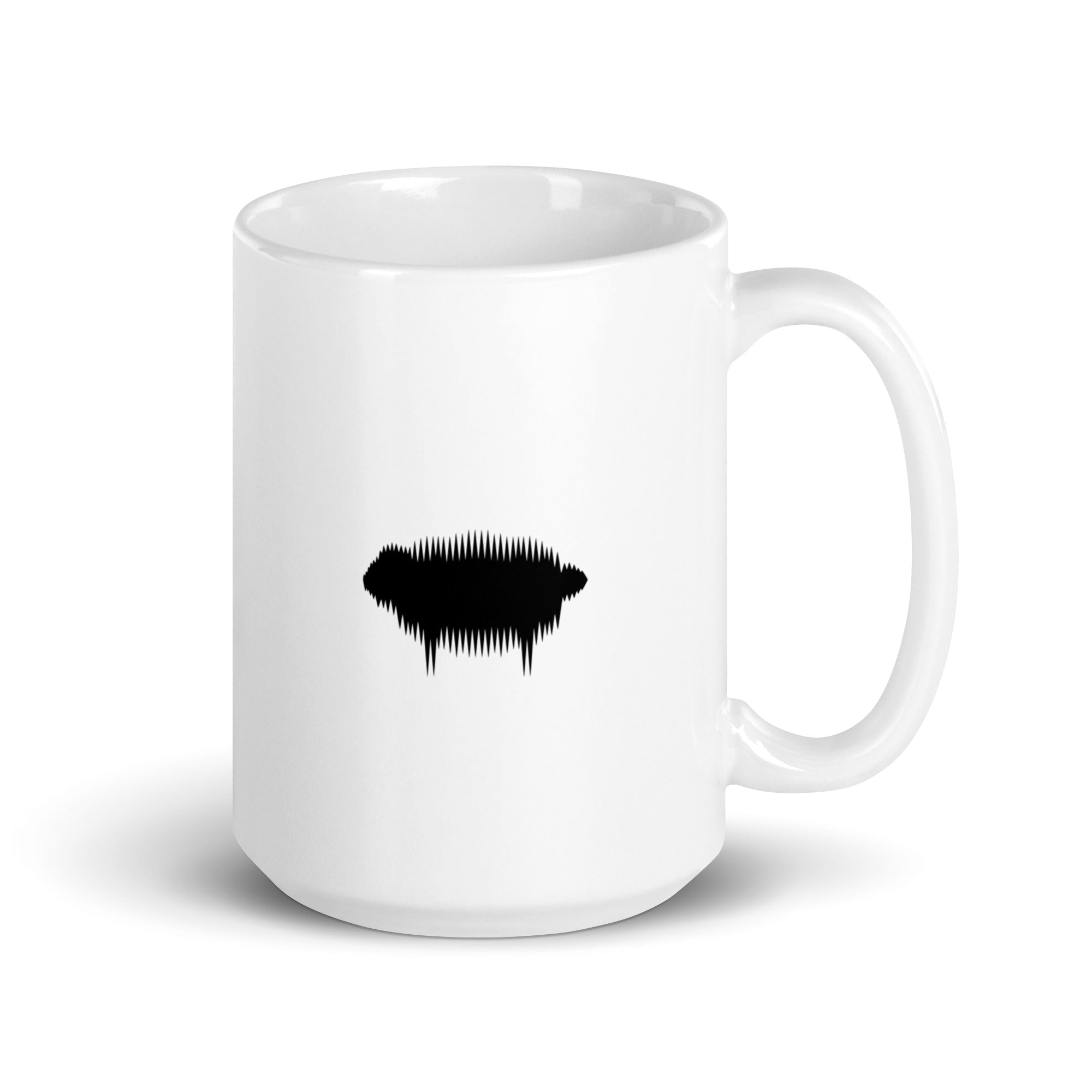 White Glossy Mug - Proverbs 10:4 "The Hand of the Diligent Makes Rich" 15 oz - Valiant Sheep Store