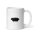 White Glossy Mug - Proverbs 10:4 "The Hand of the Diligent Makes Rich" 11 oz - Valiant Sheep Store
